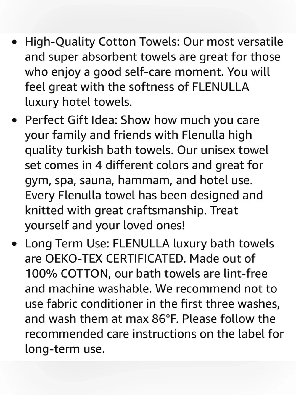 100% Turkish Towel Set - 1 Wash Cloth, Hand, 1 Face, 1 Body, 1 Mat Towel (Cream)